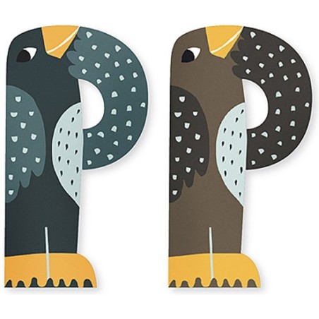 Lettre P en bois Michelle Carlslund - Vilac