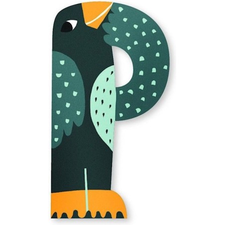 Lettre P en bois Michelle Carlslund - Vilac