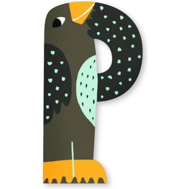 Lettre P en bois Michelle Carlslund - Vilac