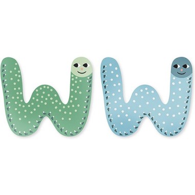 Lettre Michelle Carlslund W - Decor mural - Vilac