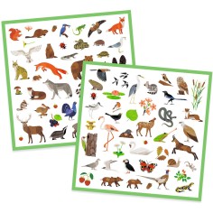 Coffret stickers Faune - Djeco 2