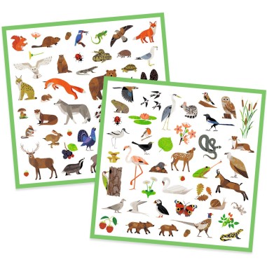 Coffret stickers Faune - Djeco