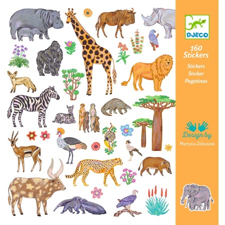 Coffret stickers Kenya - Djeco
