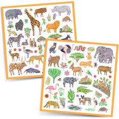 Coffret stickers Kenya - Djeco 2
