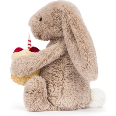 Jellycat Peluche Bashful Beige Birthday Bunny