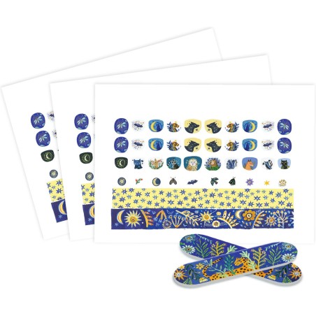 Autocollants pour les ongles Reflets de lune - Nails Stickers - Djeco