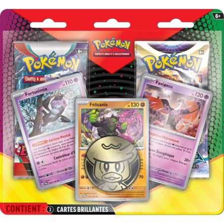 : Pack 2 boosters + 3c.p Mars 25 - Blister - Pokémon