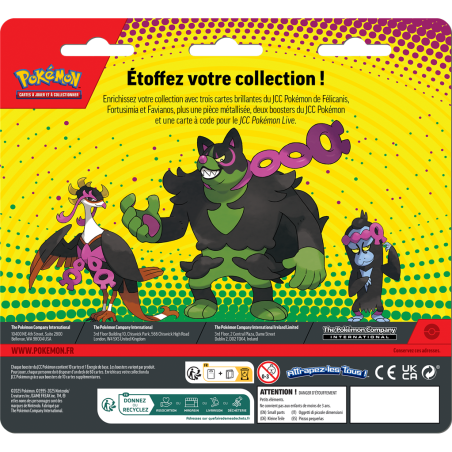 : Pack 2 boosters + 3c.p Mars 25 - Blister - Pokémon