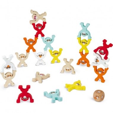 Jeu d'adresse Monkey Pyramid - Janod