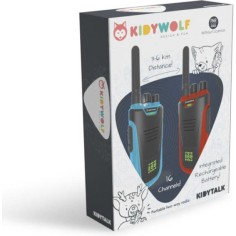 Kidytalk Paire de Talkie Walkie bleu-rouge - K Talkie Walkie Bleu
