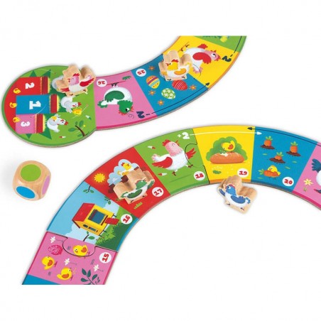 Jeu de parcours - Chicken Race - Janod