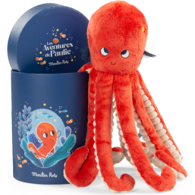 Poupée poulpe Paulie - en boîte - Les Aventures de Paulie - Moulin Roty