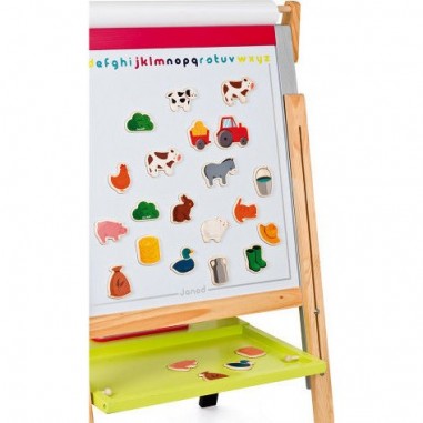 Magnets en bois "Ferme" 24 Pièces