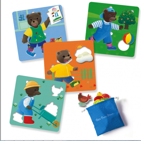 Loto encastrable Petit Ours Brun - Bayard Jeux