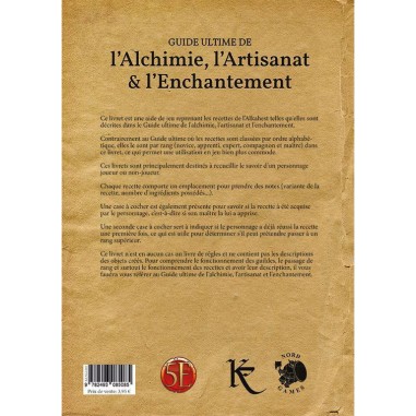 Livret alchimie alkahest 12 pages - Un jeu - Kobold Erudit