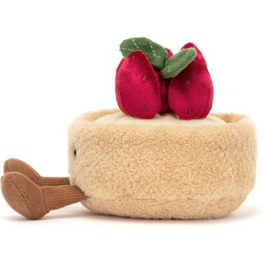 Jellycat Peluche Amuseables Fleurette Tarte Aux Fraises