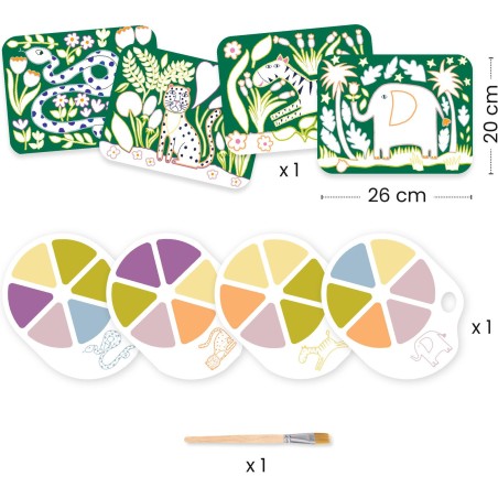 Peinture à la palette - Les Sauvages - Les petits cadeaux des petits - Peinture - Djeco