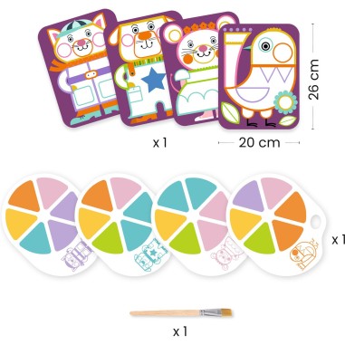 Peinture à la palette - Les Joufflus - Djeco