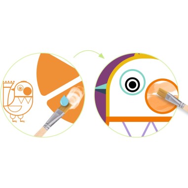 Peinture à la palette - Les Joufflus - Djeco