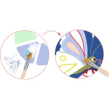 Peinture à la palette - Les petites bêtes - Djeco