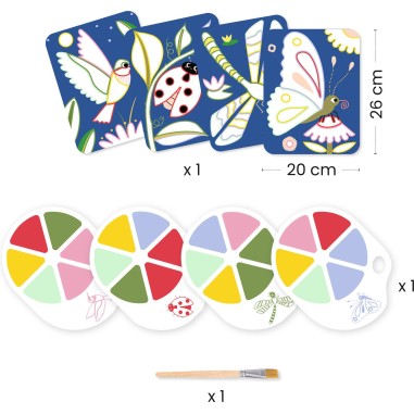 Peinture à la palette - Les petites bêtes - Djeco