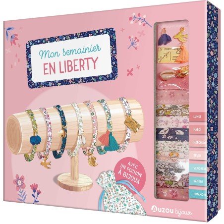 Mon semainier de 7 bracelets en liberty - Auzou