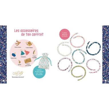 Mon semainier de 7 bracelets en liberty - Auzou