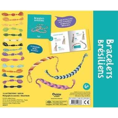 Mon coffret d'artiste bracelets brésiliens - Auzou