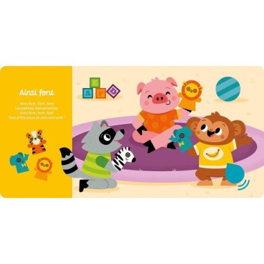 Mes premiers sonores - Mes comptines à chanter - Auzou