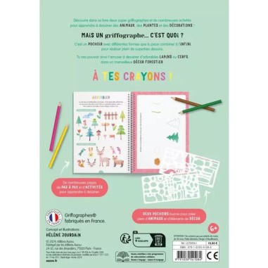 Je dessine pas à pas avec le griffographe - Dans la forêt - Auzou