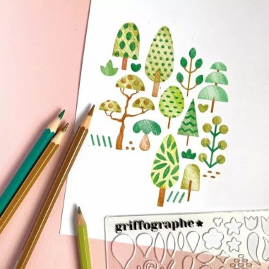 Je dessine pas à pas avec le griffographe - Dans la forêt - Auzou