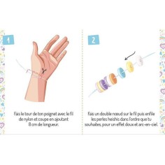 Mon superbe bijou : Mes bracelets d'amitié arc-ciel - Auzou 2