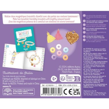 Mon superbe bijou : Mes bracelets d'amitié arc-ciel - Auzou
