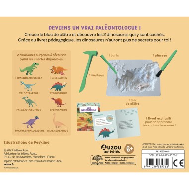 Mes 2 dinosaures à déterrer - Auzou