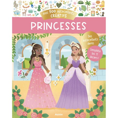 500 autocollants créatifs princesses - Auzou