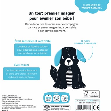 Mes premiers flaps - Les animaux de compagnie - Auzou