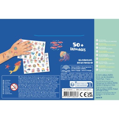 Mes p'tits tattoos Sirènes et Océan - Auzou