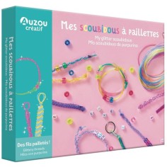 Mon coffret d'artiste Mes scoubidous à paillettes - Auzou