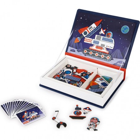 Puzzle magnétique Cosmos Espace Fusées - Magnetibook - Janod