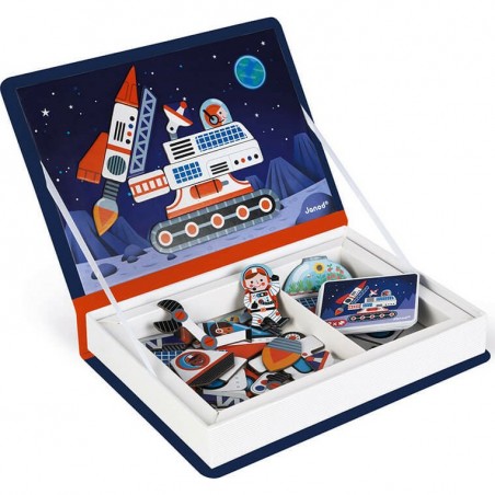 Puzzle magnétique Cosmos Espace Fusées - Magnetibook - Janod