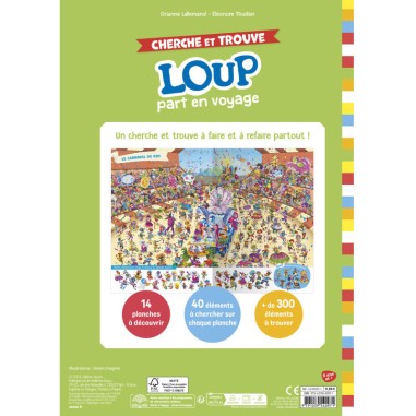 Cherche & trouve loup part en voyage - Auzou