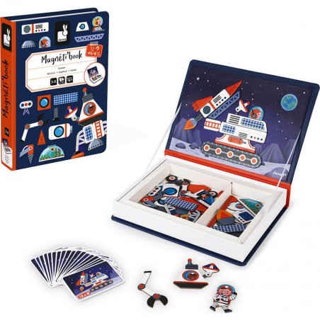 Puzzle magnétique Cosmos Espace Fusées - Magnetibook - Janod