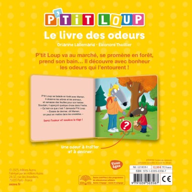 P'tit loup - Le livre des odeurs - Auzou