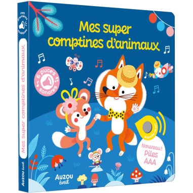 Mes premiers sonores - mes super comptines d'animaux - Auzou