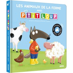Mes premiers sonores - Les animaux de la ferme avec p'tit loup - Auzou