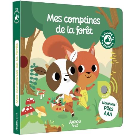 Mes premiers sonores - Mes comptines de la forêt - Auzou