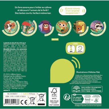 Mes premiers sonores - Mes comptines de la forêt - Auzou