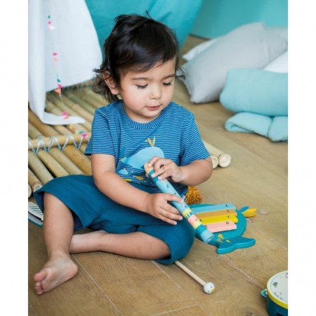 Xylophone pour enfant baleine - Le Voyage d'Olga - Moulin Roty