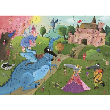 Ma boîte puzzle loup - contes et légendes 54 pcs - Auzou