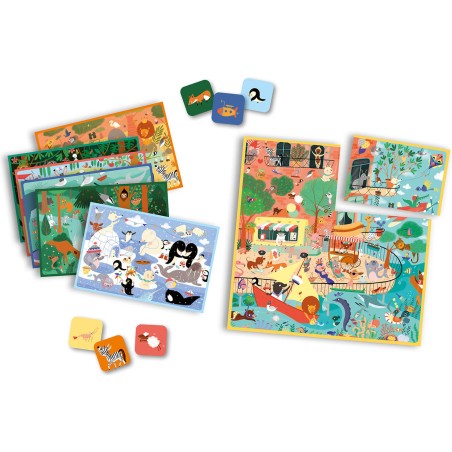Cherche et Trouve - Les Animaux du Monde - Jeux enfants - Auzou